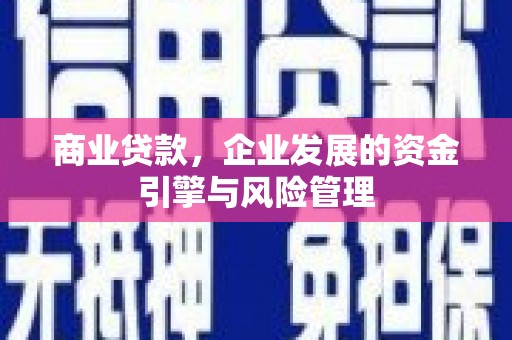 港闸商业贷款，企业发展的资金引擎与风险管理