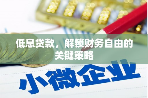 港闸低息贷款，解锁财务自由的关键策略