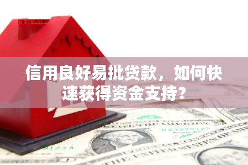 港闸信用良好易批贷款，如何快速获得资金支持？