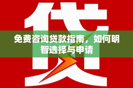 港闸免费咨询贷款指南，如何明智选择与申请