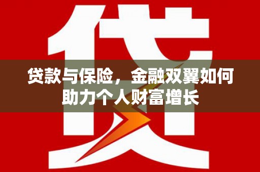 港闸贷款与保险，金融双翼如何助力个人财富增长