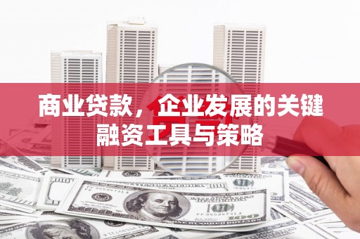 港闸商业贷款，企业发展的关键融资工具与策略
