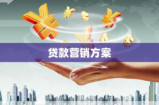 港闸贷款营销方案