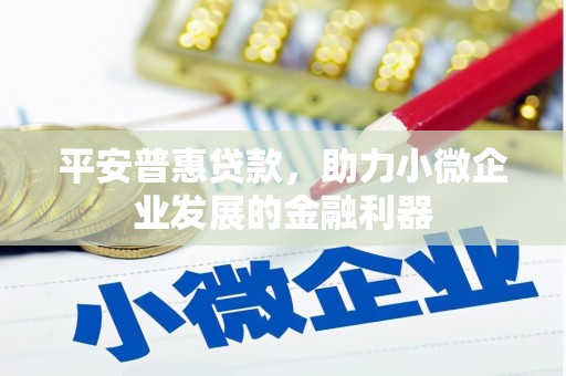 港闸平安普惠贷款，助力小微企业发展的金融利器