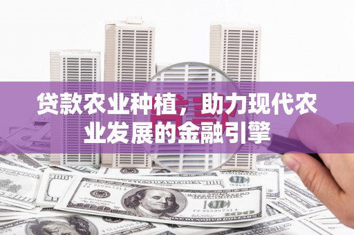 港闸贷款农业种植，助力现代农业发展的金融引擎