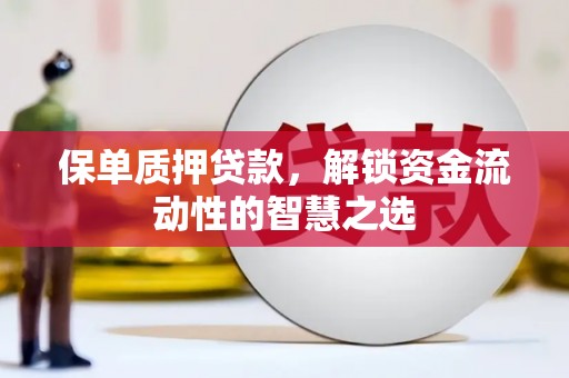 港闸保单质押贷款，解锁资金流动性的智慧之选
