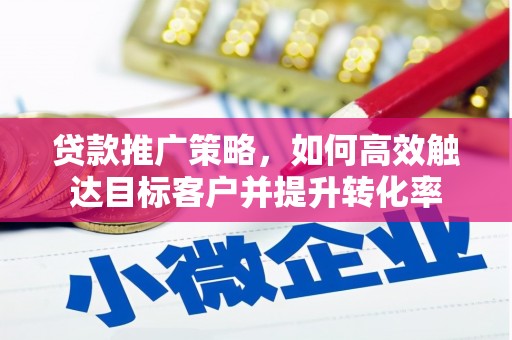港闸贷款推广策略，如何高效触达目标客户并提升转化率