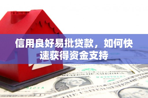 港闸信用良好易批贷款，如何快速获得资金支持
