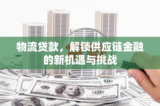 港闸物流贷款，解锁供应链金融的新机遇与挑战