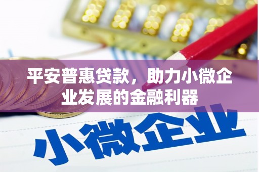 港闸平安普惠贷款，助力小微企业发展的金融利器