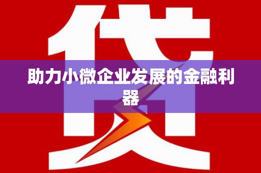 港闸助力小微企业发展的金融利器