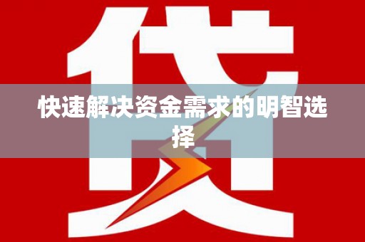 港闸快速解决资金需求的明智选择